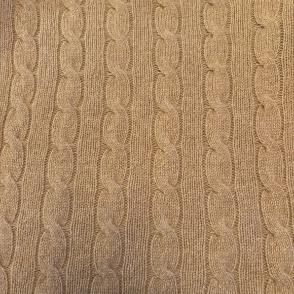 Polo by Ralph Lauren V-Neck Wool Cashmere Blend Sweater in Camel Size S - Picture 8 of 12